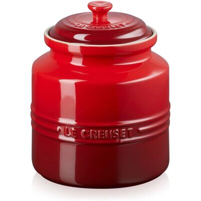 Le Creuset Cerise Stoneware Biscuit Jar - 2.4L Le Creuset Cerise Stoneware Biscuit Jar - 2.4L