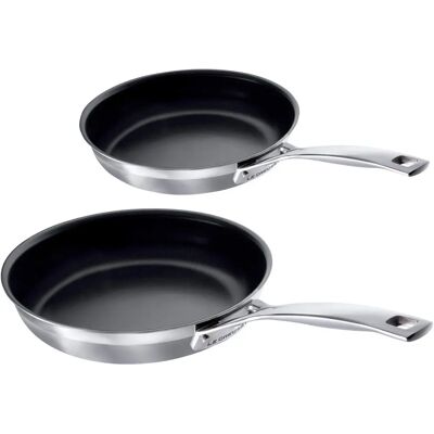 Le Creuset 3-Schicht Edelstahl Antihaft Pannenset 2-tlg. Le Creuset 3-Schicht Edelstahl Antihaft Pannenset 2-tlg.