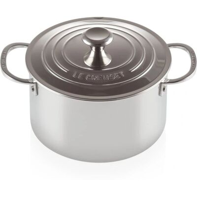 Le Creuset Cazuela de Acero Inoxidable 20cm - Duradera, Calor Uniforme Le Creuset Cazuela de Acero Inoxidable 20cm - Duradera, Calor Uniforme