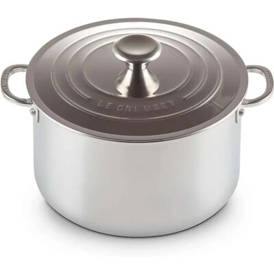 Le Creuset Signature 3-Ply Stainless Steel Stockpot 24cm Le Creuset Signature 3-Ply Stainless Steel Stockpot 24cm