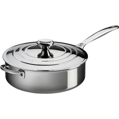 Le Creuset Signature Stainless Steel 24cm Saute Pan with Lid Le Creuset Signature Stainless Steel 24cm Saute Pan with Lid