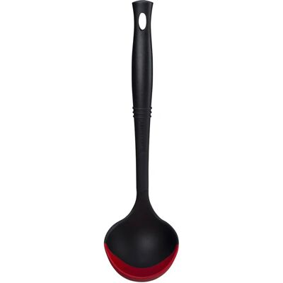 Le Creuset Schwarzer Roter Silikon Schöpflöffel 119ml - Löffel Le Creuset Schwarzer Roter Silikon Schöpflöffel 119ml - Löffel