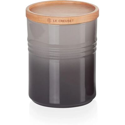 Le Creuset Flint Steenware Middelgrote Opslagpot - Opslagpot Le Creuset Flint Steenware Middelgrote Opslagpot - Opslagpot