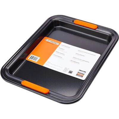 Le Creuset Plaque de cuisson antiadhésive en acier au carbone - Petit rectangulaire - 32.2 x 24 cm - Publicité Le Creuset Plaque de cuisson antiadhésive en acier au carbone - Petit rectangulaire - 32.2 x 24 cm - Publicité