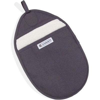 Le Creuset Flint Pot Holder - Heat-Resistant Cotton, Grey Le Creuset Flint Pot Holder - Heat-Resistant Cotton, Grey