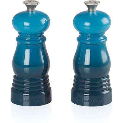 Conjunto de Moinhos de Sal e Pimenta Le Creuset Deep Teal Conjunto de Moinhos de Sal e Pimenta Le Creuset Deep Teal