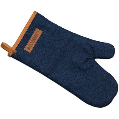 Le Creuset Denim Ofenhandschuh - Lang Ärmel, Magnetisch, Baumwolle Le Creuset Denim Ofenhandschuh - Lang Ärmel, Magnetisch, Baumwolle