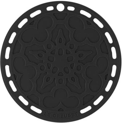 Le Creuset Silicone Trivet - 20cm Black - Kitchen Accessory Le Creuset Silicone Trivet - 20cm Black - Kitchen Accessory