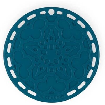 Le Creuset Sous-platine en Silicone Deep Teal - Anti-Chaleur 20cm Le Creuset Sous-platine en Silicone Deep Teal - Anti-Chaleur 20cm