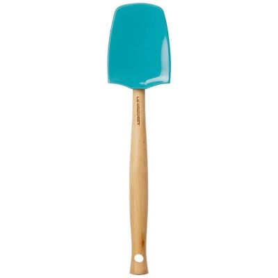 Le Creuset Spatule en silicone bleu caraïbe - 28cm - Ustensile de cuisine Le Creuset Spatule en silicone bleu caraïbe - 28cm - Ustensile de cuisine