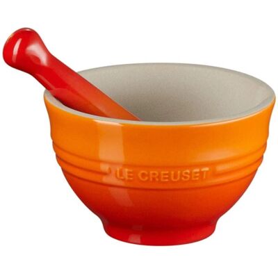 Le Creuset Mortier et Pilon Orange - Mortier et Pilon Le Creuset Mortier et Pilon Orange - Mortier et Pilon
