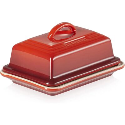 Le Creuset Steingut Butter Dish - Cerise Le Creuset Steingut Butter Dish - Cerise