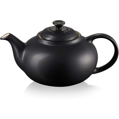 Le Creuset Steingutschlasur Klassischer Teekessel - Satin Schwarz Le Creuset Steingutschlasur Klassischer Teekessel - Satin Schwarz