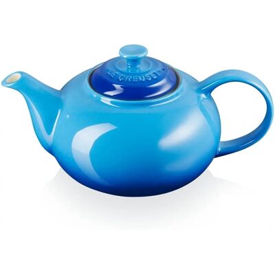 Le Creuset Azure Stoneware Teapot - 1.3L Classic Le Creuset Azure Stoneware Teapot - 1.3L Classic
