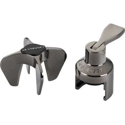 Le Creuset GS-102 Sekt-Set Schwarz Nickel - Weinaccessoire-Set Le Creuset GS-102 Sekt-Set Schwarz Nickel - Weinaccessoire-Set