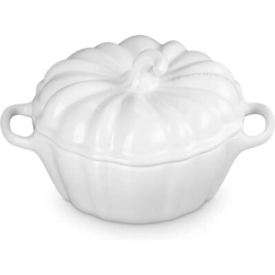 LE CREUSET Mini Cocotte - Kürbis - 350ml - Weiß LE CREUSET Mini Cocotte - Kürbis - 350ml - Weiß