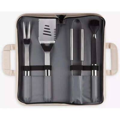 Le Creuset Outdoor Stainless Steel BBQ Utensils - Set of 4 Le Creuset Outdoor Stainless Steel BBQ Utensils - Set of 4