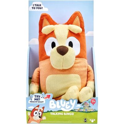 Bluey - Bingo Talking Plush - Blue - 30cm - Soft Toy Bluey - Bingo Talking Plush - Blue - 30cm - Soft Toy