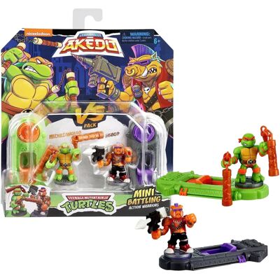 Moose Toys Legends Of Akédo Teenage Mutant Ninja Turtles - Mini Combat Michelangelo contre Bebop - Publicité Moose Toys Legends Of Akédo Teenage Mutant Ninja Turtles - Mini Combat Michelangelo contre Bebop - Publicité
