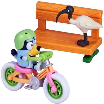 Ensemble de Vélo Bluey et Figurine d'Action et Accessoires - Jeu et Figurant - Publicité Ensemble de Vélo Bluey et Figurine d'Action et Accessoires - Jeu et Figurant - Publicité