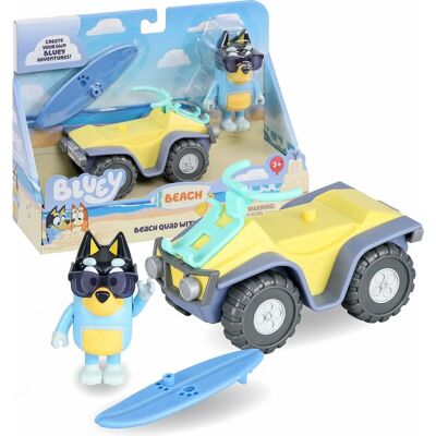Moose Toys Bluey Beach Quad and Bandit - Children's Toy Figure Moose Toys Bluey Beach Quad and Bandit - Children's Toy Figure