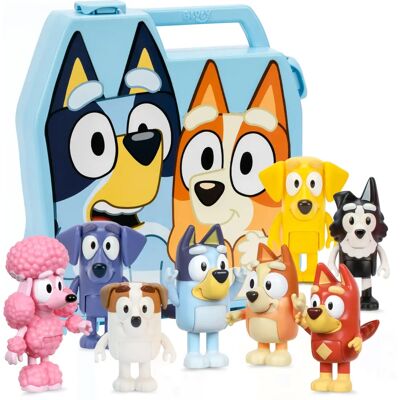 Moose Toys Bluey Model - Speelset met 8 Figuren - Play & Go Verzamelkoffer Moose Toys Bluey Model - Speelset met 8 Figuren - Play & Go Verzamelkoffer