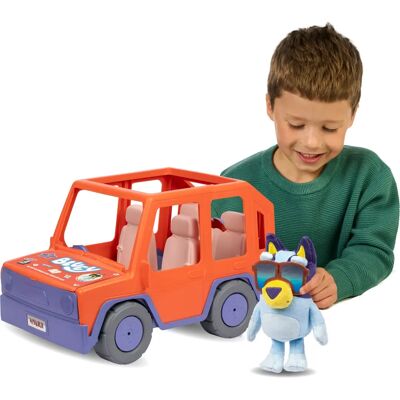 Bluey Family Play Vehicle with Plush & Stickers - Toy Vehicle Bluey Family Play Vehicle with Plush & Stickers - Toy Vehicle