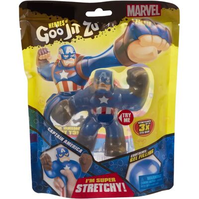 Goo Jit Zu Captain America Rozciągliwa figurka - action figure Goo Jit Zu Captain America Rozciągliwa figurka - action figure
