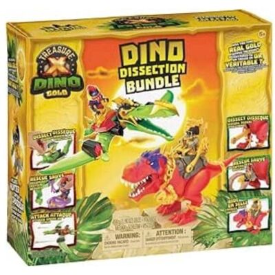 Ensemble de Dinosaures T-Rex et Pterodactyl de Moose Toys - Trésor X Ensemble de Dinosaures T-Rex et Pterodactyl de Moose Toys - Trésor X