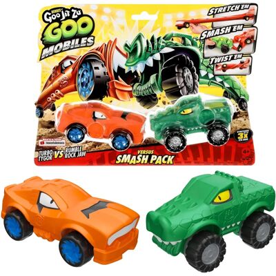 Heroes of Goo Jit Zu Goo Mobiles Smash Up Verses Pack - Ensemble de Voitures en Plastique Heroes of Goo Jit Zu Goo Mobiles Smash Up Verses Pack - Ensemble de Voitures en Plastique