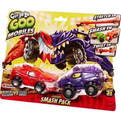 Moose Toys Goo Mobiles Blazagon vs Treads Shredz - Miniaturowe pojazdy Moose Toys Goo Mobiles Blazagon vs Treads Shredz - Miniaturowe pojazdy