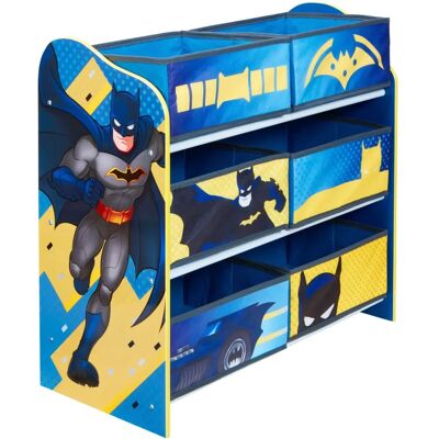Unité de rangement Batman 6 bacs - Étagère pour jouets enfants - Publicité Unité de rangement Batman 6 bacs - Étagère pour jouets enfants - Publicité