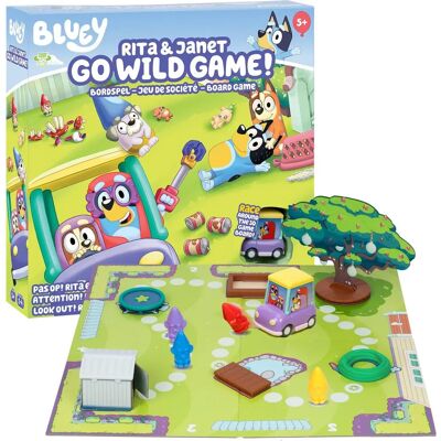 Moose Toys - Bluey Rita & Janet Go Wild - Board game Moose Toys - Bluey Rita & Janet Go Wild - Board game