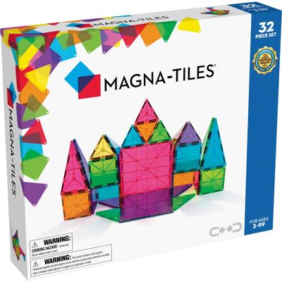Magna-Tiles Klara Färger - Magnetiskt byggset 32 delar Magna-Tiles Klara Färger - Magnetiskt byggset 32 delar