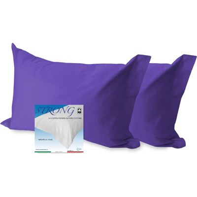 TEX FAMILY - 52x82 - viola - coppia di federe TEX FAMILY - 52x82 - viola - coppia di federe