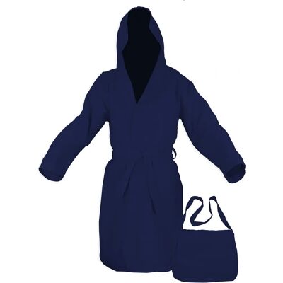 TEX FAMILY - Accappatoio tecnico poddy in microfibra blu scuro M - Blu scuro - M - Bathrobe TEX FAMILY - Accappatoio tecnico poddy in microfibra blu scuro M - Blu scuro - M - Bathrobe