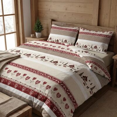Tex Family Copripiumino Tirolese Valbadia Rosso - Set di Lenzuola Tex Family Copripiumino Tirolese Valbadia Rosso - Set di Lenzuola