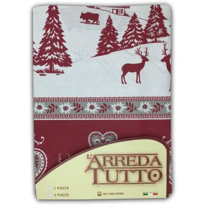 TEX FAMILY - Gardena - Rosso - 2 piazze - Copridivano Copriletto TEX FAMILY - Gardena - Rosso - 2 piazze - Copridivano Copriletto