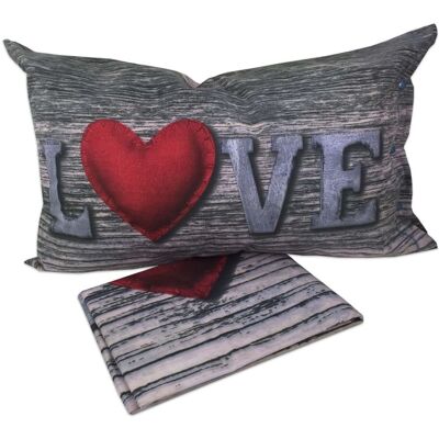 TEX FAMILY - daisy cuore love tirolese - duvet cover TEX FAMILY - daisy cuore love tirolese - duvet cover