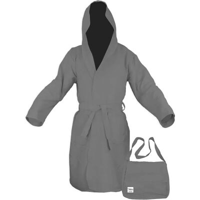TEX FAMILY - Poddy Microfiber - Grigio - L - Bathrobe TEX FAMILY - Poddy Microfiber - Grigio - L - Bathrobe