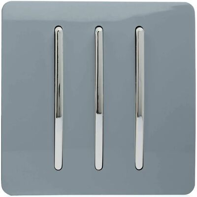 Trendi - Trendi 3G 2W Rocker Switch - Cool Grey Trendi - Trendi 3G 2W Rocker Switch - Cool Grey