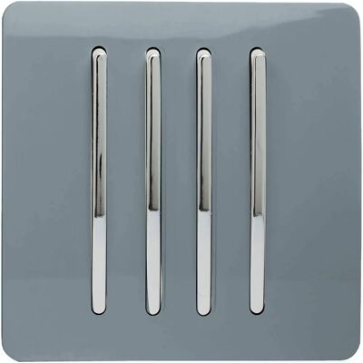 Trendi - Switch 4 Gang 1 Way - Glossy - Light Switch Trendi - Switch 4 Gang 1 Way - Glossy - Light Switch