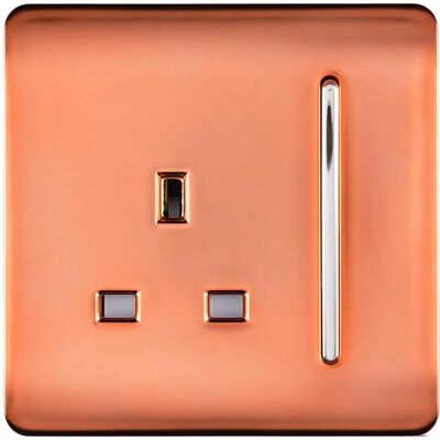 Trendi Switch Copper Artistic Modern 13A 1 Gang Socket - Electrical Socket Trendi Switch Copper Artistic Modern 13A 1 Gang Socket - Electrical Socket