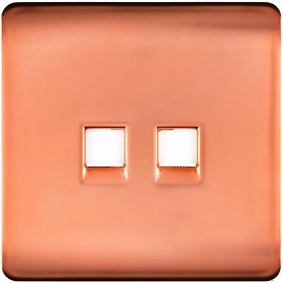 Trendi - Telephone Socket - Cat5e & Cat6 RJ45 - Copper Trendi - Telephone Socket - Cat5e & Cat6 RJ45 - Copper