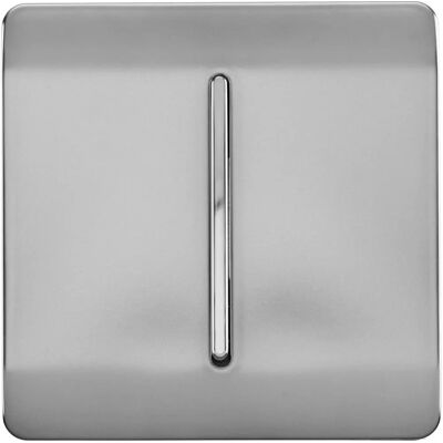 Trendi Trendi 1 Gang 2 Way Chrome Light Switch - Light Switch Trendi Trendi 1 Gang 2 Way Chrome Light Switch - Light Switch