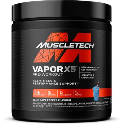 Muscletech Vapor X5 Pré-Treino - Framboesa Azul Muscletech Vapor X5 Pré-Treino - Framboesa Azul