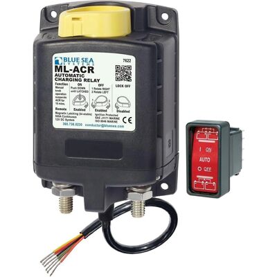Blue Sea Systems ML ACR - Battery Isolator Relay - Black Blue Sea Systems ML ACR - Battery Isolator Relay - Black