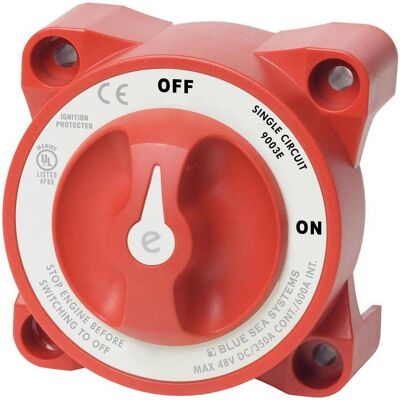 Blue Sea Systems E Series Batterieschalter Rot Blue Sea Systems E Series Batterieschalter Rot