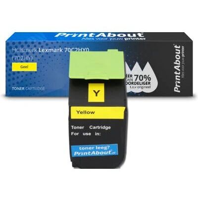 Toner Jaune PrintAbout Lexmark 70C2HY0 - Grande Capacité - Cartouche d'Imprimante - Publicité Toner Jaune PrintAbout Lexmark 70C2HY0 - Grande Capacité - Cartouche d'Imprimante - Publicité