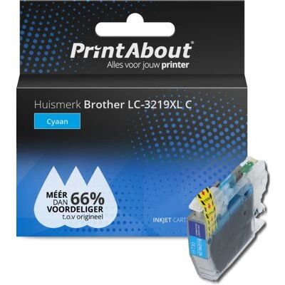 PrintAbout LC-3219XL C Cartouche Cyan Grande Capacité - Cartouche d'encre PrintAbout LC-3219XL C Cartouche Cyan Grande Capacité - Cartouche d'encre